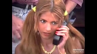 Vintage babes cael ei tyllau fucked galed